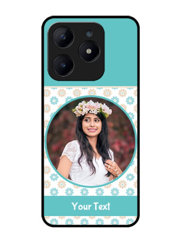 Custom Realme C63 Custom Glass Phone Case - Beautiful Flowers Design