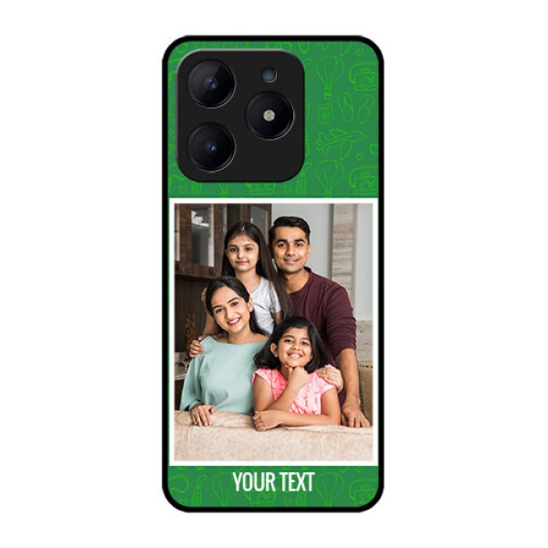 Realme C63 Custom Glass Phone Case - Picture Upload Design Realme C63 Custom Glass Phone Case - Picture Upload Design