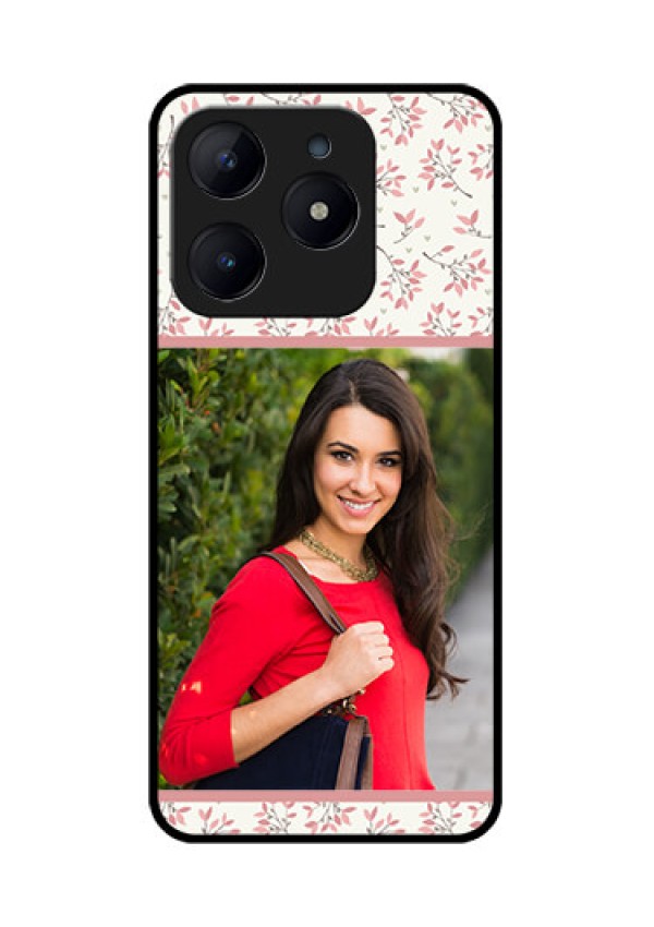 Realme C63 Custom Glass Phone Case - Stunning Floral Design