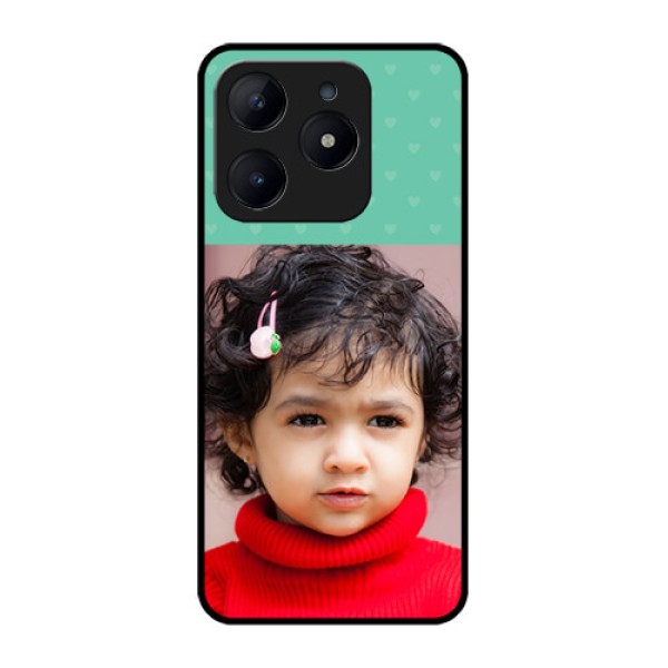Realme C63 Custom Glass Phone Case - Lovers Picture Design