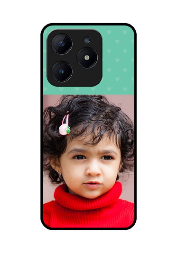 Realme C63 Custom Glass Phone Case - Lovers Picture Design