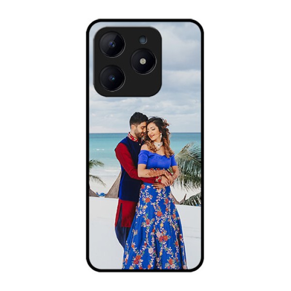 Realme C63 Custom Glass Phone Case - Upload Full Picture Design Realme C63 Custom Glass Phone Case - Upload Full Picture Design