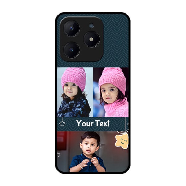 Realme C63 Custom Glass Phone Case - Hanging Stars Design