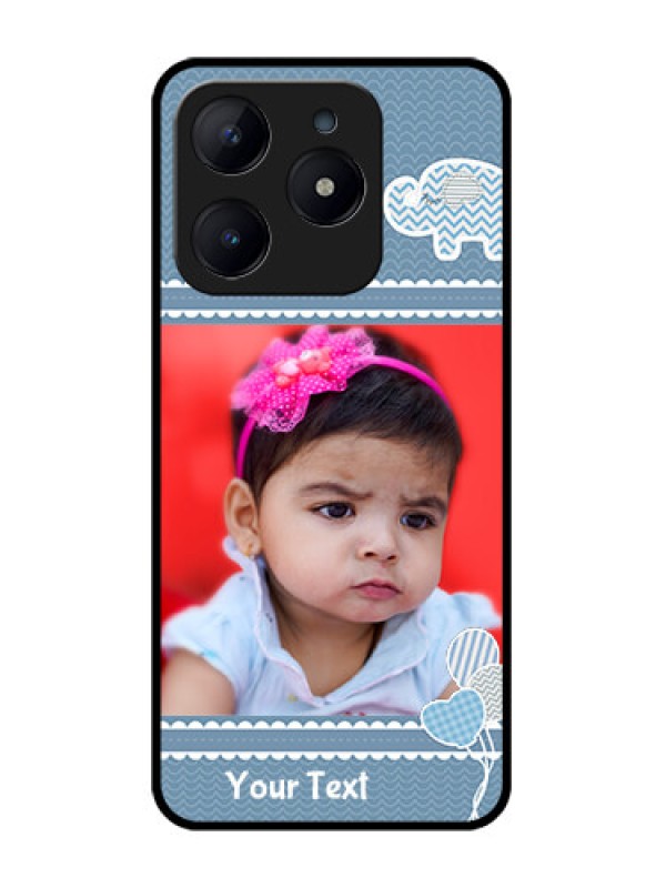 Custom Realme C63 Custom Glass Phone Case - With Kids Pattern Design