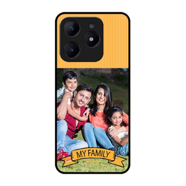 Realme C63 Custom Glass Phone Case - My Family Design