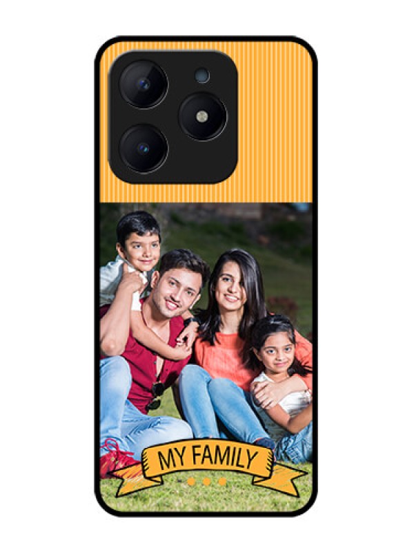 Custom Realme C63 Custom Glass Phone Case - My Family Design