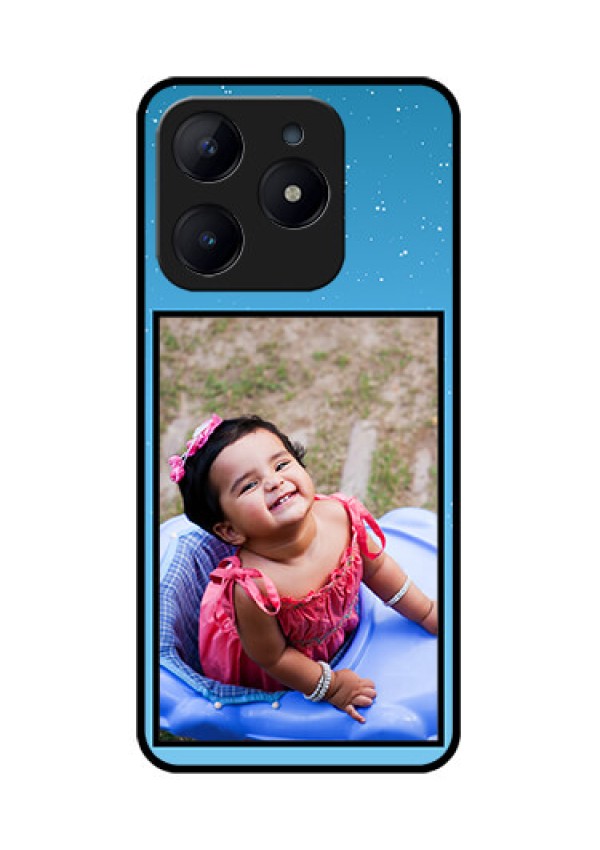 Realme C63 Custom Glass Phone Case - Wave Pattern Colorful Design