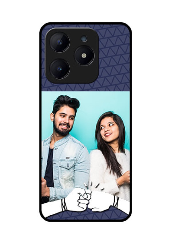 Realme C63 Custom Glass Phone Case - With Best Friends Design
