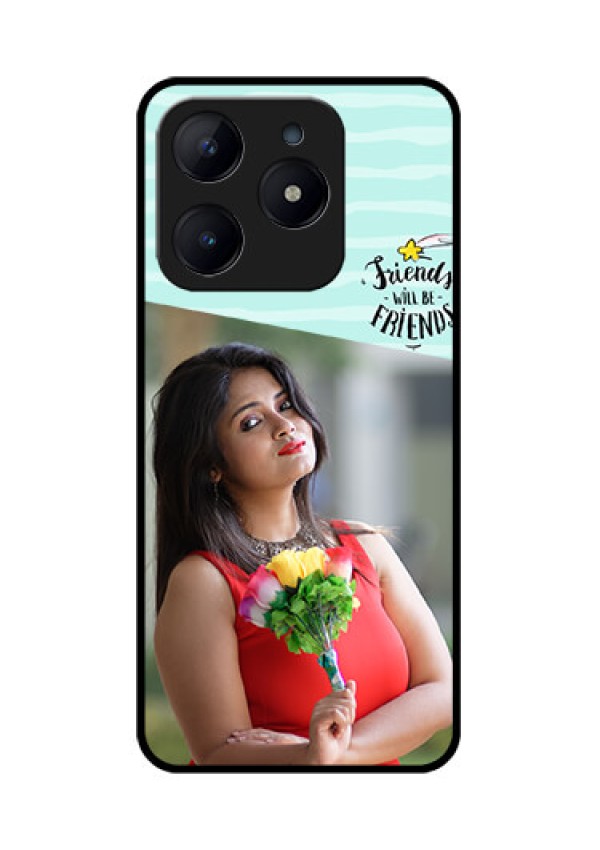 Realme C63 Custom Glass Phone Case - Friends Picture Icon Design