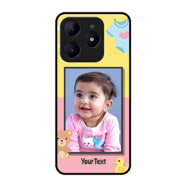 Realme C63 Custom Glass Phone Case - Kids 2 Color Design