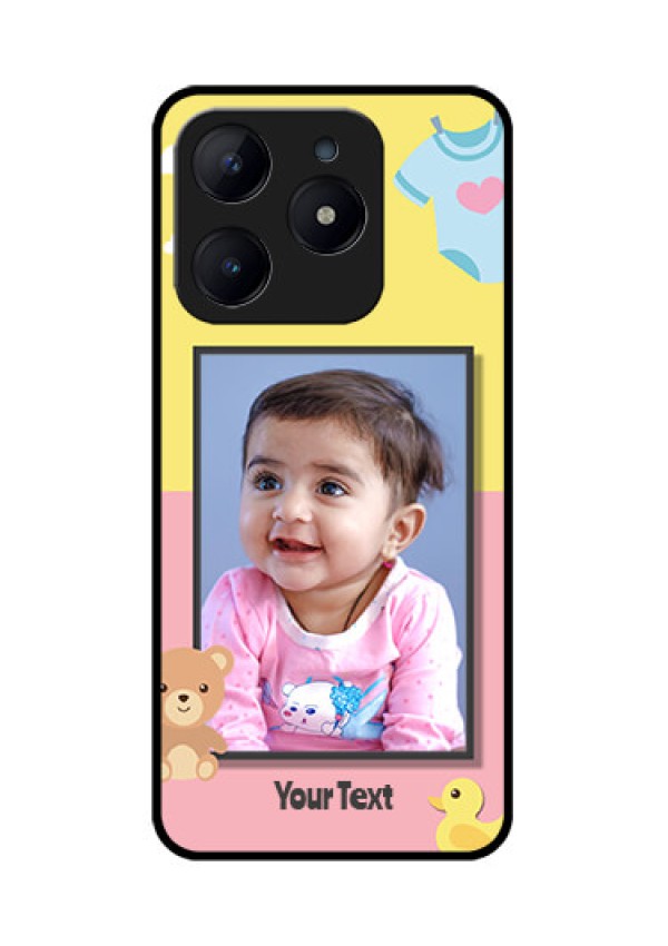 Realme C63 Custom Glass Phone Case - Kids 2 Color Design