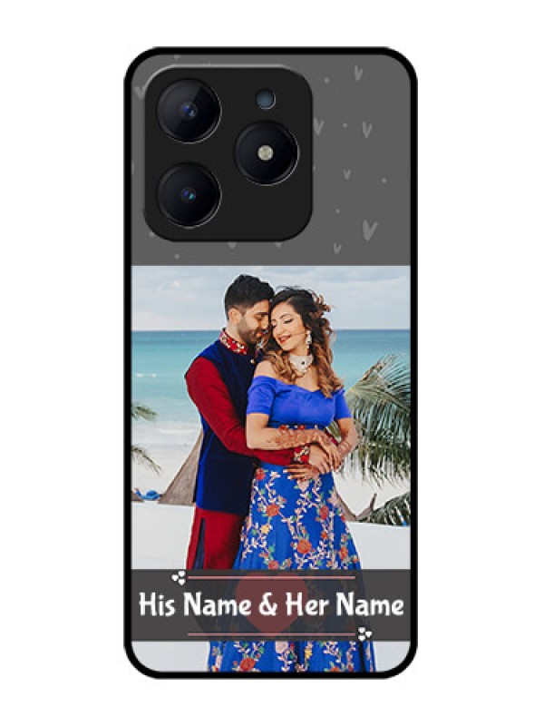 Custom Realme C63 Custom Glass Phone Case - Buy Love Design With Photo Online