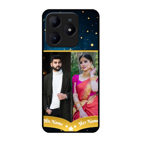 Realme C63 Custom Glass Phone Case - Galaxy Stars Backdrop Design Realme C63 Custom Glass Phone Case - Galaxy Stars Backdrop Design