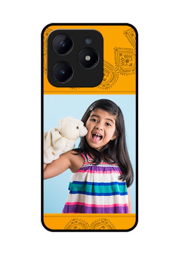 Realme C63 Custom Glass Phone Case - Photo Wedding Design