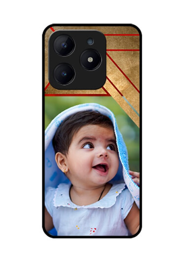 Realme C63 Custom Glass Phone Case - Gradient Abstract Texture Design