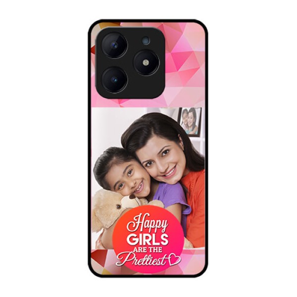 Realme C63 Custom Glass Phone Case - Abstract Triangle Design