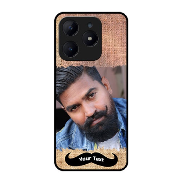 Realme C63 Custom Glass Phone Case - With Texture Design