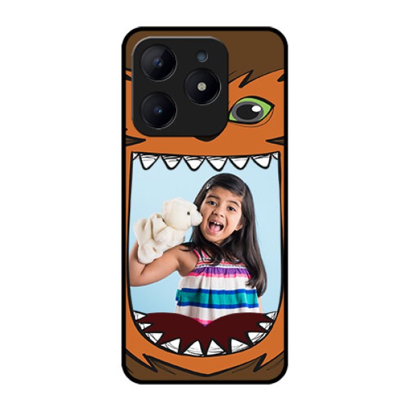 Realme C63 Custom Glass Phone Case - Owl Monster Back Case Design Realme C63 Custom Glass Phone Case - Owl Monster Back Case Design