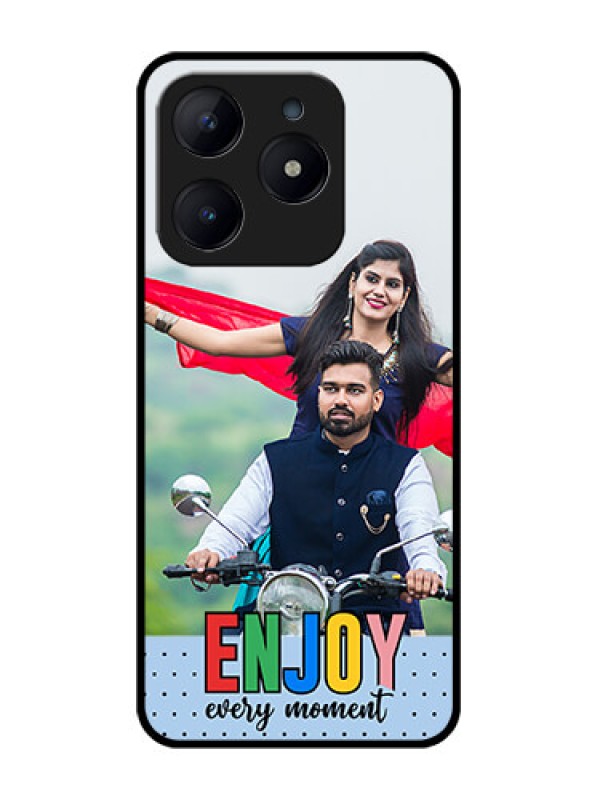 Custom Realme C63 Custom Glass Phone Case - Enjoy Every Moment Design