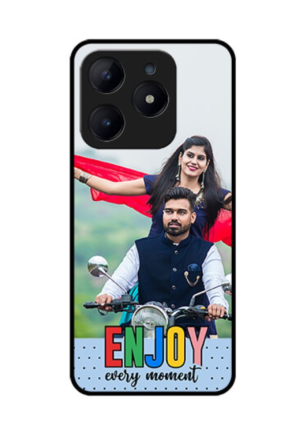 Realme C63 Custom Glass Phone Case - Enjoy Every Moment Design