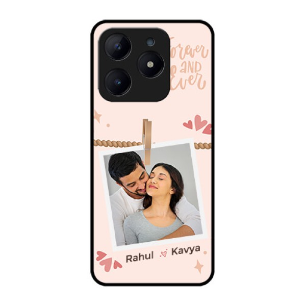 Realme C63 Custom Glass Phone Case - Forever And Ever Love Design Realme C63 Custom Glass Phone Case - Forever And Ever Love Design