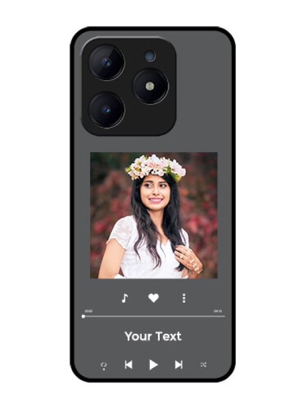 Custom Realme C63 Custom Glass Phone Case - Play The Music Design