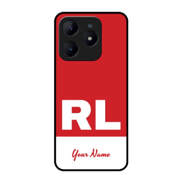 Realme C63 Custom Glass Phone Case - Dual Tone Custom Text Design Realme C63 Custom Glass Phone Case - Dual Tone Custom Text Design