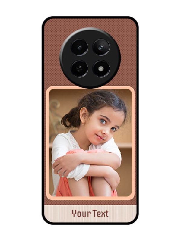 Custom Realme C65 5G Custom Glass Phone Case - Simple Pic Upload Design