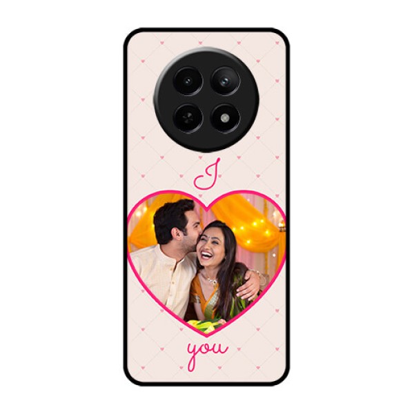 Realme C65 5G Custom Glass Phone Case - Heart Shape Design