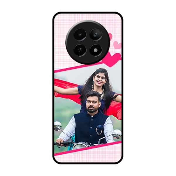 Realme C65 5G Custom Glass Phone Case - Love Shape Heart Design