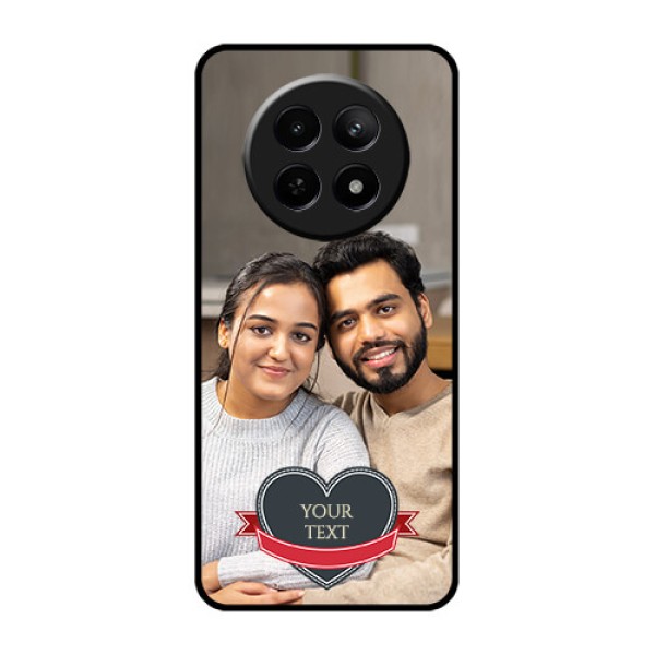 Realme C65 5G Custom Glass Phone Case - Just Married Couple Design Realme C65 5G Custom Glass Phone Case - Just Married Couple Design