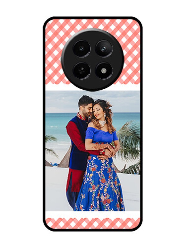 Custom Realme C65 5G Custom Glass Phone Case - Pink Pattern Design