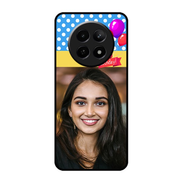 Realme C65 5G Custom Glass Phone Case - Happy Birthday Design