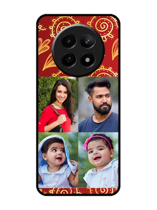 Custom Realme C65 5G Custom Glass Phone Case - 4 Image Traditional Design