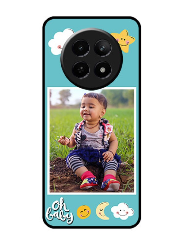 Custom Realme C65 5G Custom Glass Phone Case - Smiley Kids Stars Design