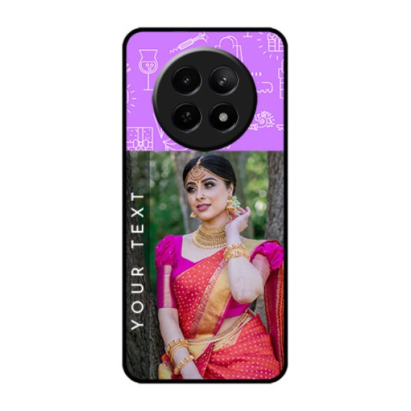 Realme C65 5G Custom Glass Phone Case - Birthday Icons Design