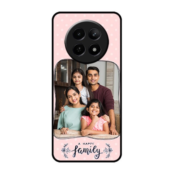 Realme C65 5G Custom Glass Phone Case - Family With Dots Design