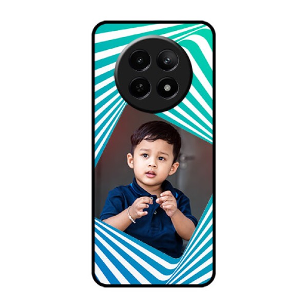 Realme C65 5G Custom Glass Phone Case - Abstract Spiral Design