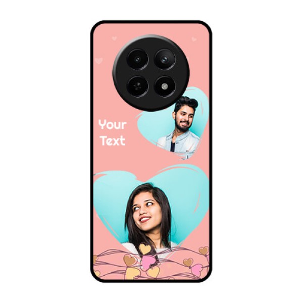 Realme C65 5G Custom Glass Phone Case - Love Doodle Design