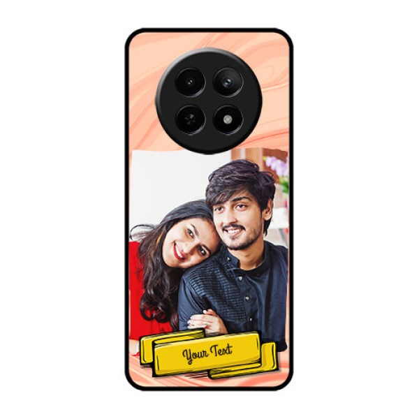 Realme C65 5G Custom Glass Phone Case - Marble Texture Design