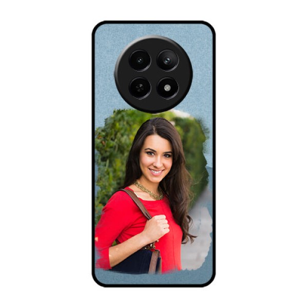 Realme C65 5G Custom Glass Phone Case - Grunge Line Art Design