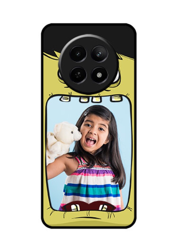 Realme C65 5G Custom Glass Phone Case - Cartoon Monster Back Case Design
