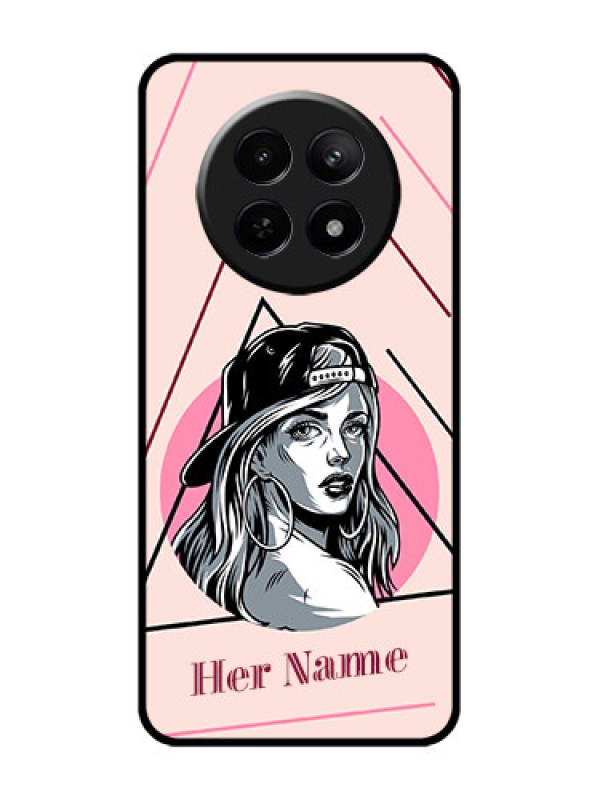 Custom Realme C65 5G Custom Glass Phone Case - Rockstar Girl Design