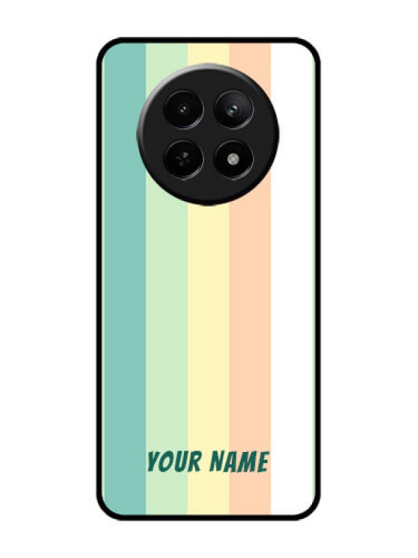Custom Realme C65 5G Custom Glass Phone Case - Multi - Colour Stripes Design
