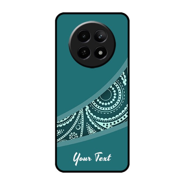 Realme C65 5G Custom Glass Phone Case - Semi Visible Floral Design