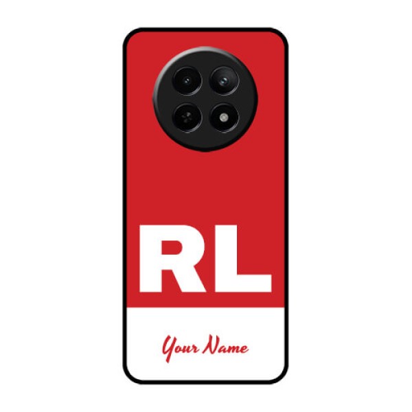 Realme C65 5G Custom Glass Phone Case - Dual Tone Custom Text Design Realme C65 5G Custom Glass Phone Case - Dual Tone Custom Text Design