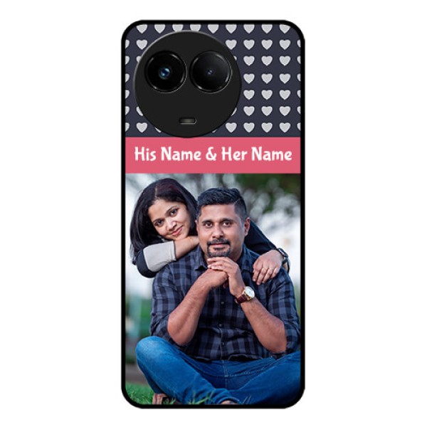 Realme C67 5G Custom Glass Phone Case - Love Symbols Design