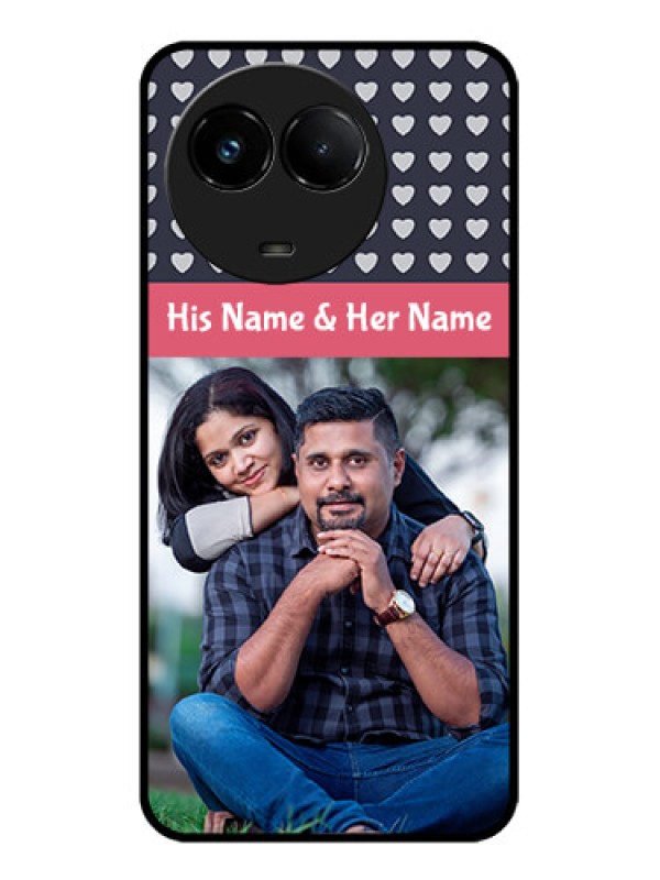 Custom Realme C67 5G Custom Glass Phone Case - Love Symbols Design