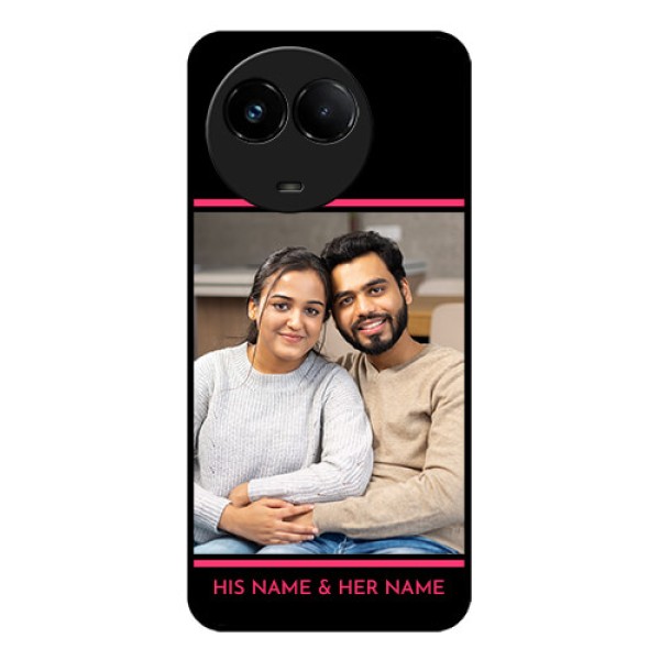 Realme C67 5G Custom Glass Phone Case - With Add Text Design