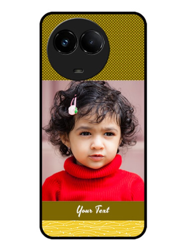 Custom Realme C67 5G Custom Glass Phone Case - Simple Green Color Design